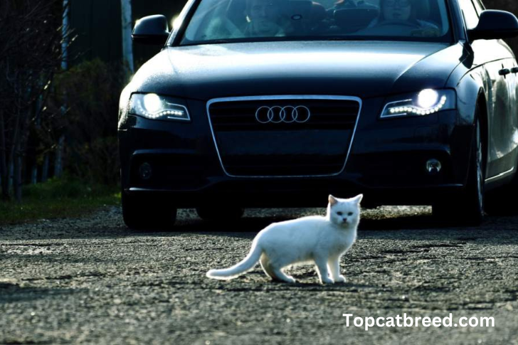 Preventive measures for cat safety on roads. Learn how to keep your feline friend secure and reduce the risks of car accidents." 